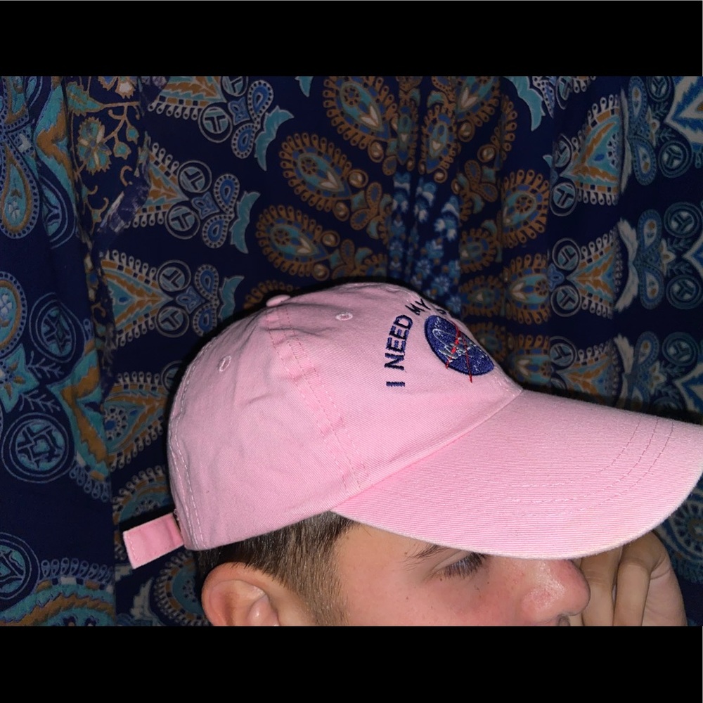 pink nasa cap